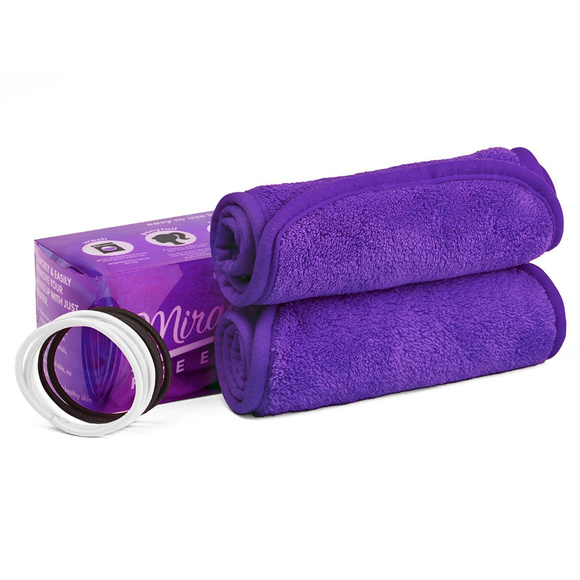 2-Pack Purple Microfiber Makeup Remover - Picture 2 of 8
